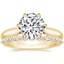 18K Yellow Gold Catalina Ring with Marseille Diamond Ring (1/3 ct. tw.)