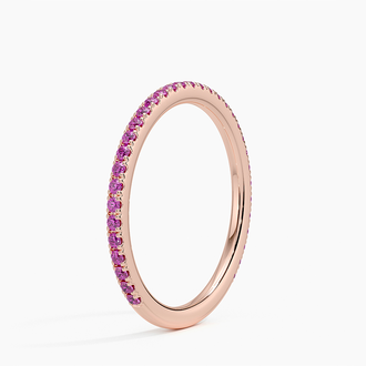 Luxe Ballad Dark Pink Lab Sapphire Ring