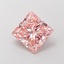 1.54 Ct. Fancy Intense Pink Princess Lab Grown Diamond