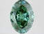 2.77 Ct. Fancy Vivid Green Oval Lab Grown Diamond