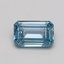 1.02 Ct. Fancy Intense Blue Emerald Lab Grown Diamond