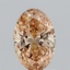1.05 Ct. Fancy Intense  Yellow Oval Lab Grown Diamond