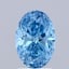 1.50 Ct. Fancy Vivid Blue Oval Lab Grown Diamond