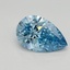 1.15 Ct. Fancy Vivid Blue Pear Lab Grown Diamond
