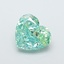 2.37 Ct. Fancy Vivid  Green Heart Lab Grown Diamond