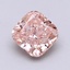2.70 Ct. Fancy Vivid  Pink Cushion Lab Grown Diamond