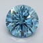 4.10 Ct. Fancy Vivid Blue Round Lab Grown Diamond