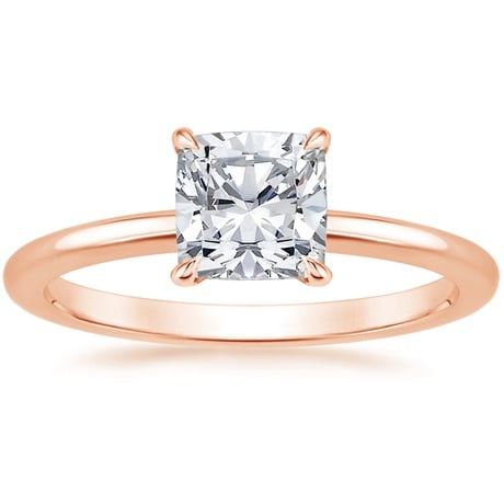 14K Rose Gold Petite Elodie Ring with Luxe Ballad Diamond Ring