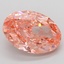 15.08 Ct. Fancy Vivid Pink Oval Lab Grown Diamond