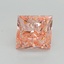 1.50 Ct. Fancy Intense Pink Princess Lab Grown Diamond
