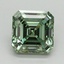 1.79 Ct. Fancy Vivid Pacific Green Asscher Lab Grown Diamond