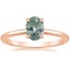 14K Rose Gold Petite Elodie 1.5mm Ring, smalltop view