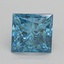 1.52 Ct. Fancy Vivid Blue Princess Lab Grown Diamond