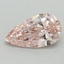 1.72 Ct. Fancy Intense Pink Pear Lab Grown Diamond
