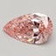 0.56 Ct. Fancy Vivid Pink Pear Lab Grown Diamond