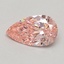 0.51 Ct. Fancy Vivid Pink Pear Lab Grown Diamond