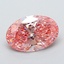 1.87 Ct. Fancy Vivid Pink Oval Lab Grown Diamond