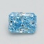 1.50 Ct. Fancy Vivid Blue Radiant Lab Grown Diamond