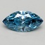 1.59 Ct. Fancy Vivid Blue Marquise Lab Grown Diamond