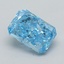 0.55 Ct. Fancy Blue Radiant Lab Grown Diamond