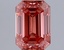 0.88 Ct. Fancy Vivid Pink Emerald Lab Grown Diamond