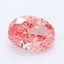 0.93 Ct. Fancy Vivid Pink Oval Lab Grown Diamond