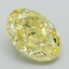 1.40 Ct. Fancy Intense Yellow Oval Lab Grown Diamond