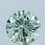 1.06 Ct. Fancy Intense  Green Round Lab Grown Diamond