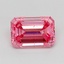 1.01 Ct. Fancy Vivid  Pink Emerald Lab Grown Diamond