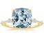 18K Yellow Gold Aimee Diamond Ring, smalltop view