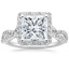 18K White Gold Luxe Willow Halo Diamond Ring (2/5 ct. tw.), smalltop view