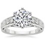 18K White Gold Art Deco Filigree Diamond Ring (1/4 ct. tw.), smalltop view