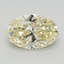 0.71 Ct. Fancy Intense Yellow Oval Lab Grown Diamond