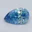 1.0 Ct. Fancy Vivid Malibu Blue Pear Lab Grown Diamond
