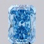 4.57 Ct. Fancy Vivid Blue Radiant Lab Grown Diamond