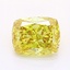 0.96 Ct. Fancy Intense Yellow Cushion Lab Grown Diamond