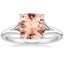 18K White Gold Reverie Solitaire Ring, smalltop view