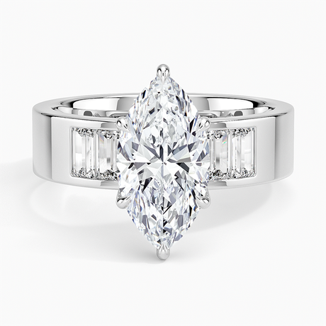 18K White Gold Peyton 5mm Channel-Set Diamond Ring