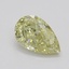 0.50 Ct. Fancy Yellow Pear Diamond