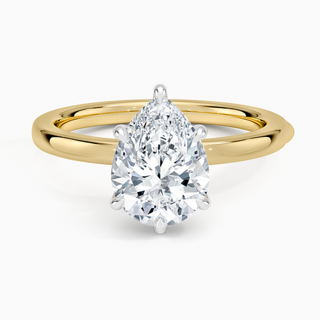 Audrey Mixed Metal 2mm Diamond Ring