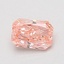0.81 Ct. Fancy Vivid Pink Radiant Lab Grown Diamond