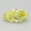 0.85 Ct. Fancy Vivid Yellow Marquise Lab Grown Diamond