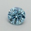 0.57 Ct. Fancy Vivid Blue Round Lab Grown Diamond