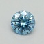 0.51 Ct. Fancy Vivid Blue Round Lab Grown Diamond