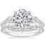 Platinum Opera Diamond Ring with Curved Versailles Diamond Ring