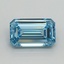 2.01 Ct. Fancy Vivid Blue Emerald Lab Grown Diamond