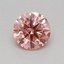 0.32 Ct. Fancy Vivid Pink Round Lab Grown Diamond