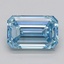 1.76 Ct. Fancy Intense  Blue Emerald Lab Grown Diamond