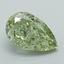 1.01 Ct. Fancy Vivid Green Pear Lab Grown Diamond