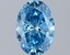 1.00 Ct. Fancy Vivid Blue Oval Lab Grown Diamond